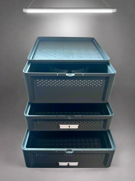 3-Tier Mealworm Squirm Stack System