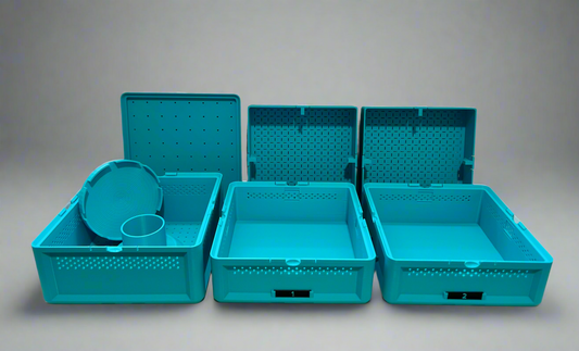 3-Tier Mealworm Squirm Stack System- Teal