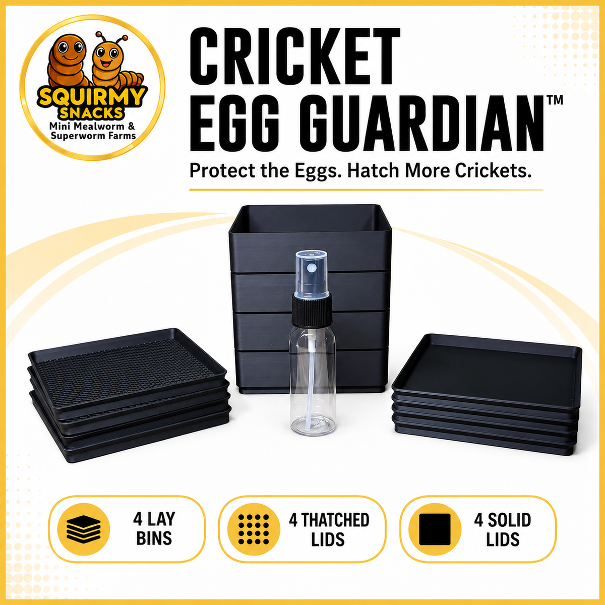 The Cricket Egg Guardian Lay Bins-Basics