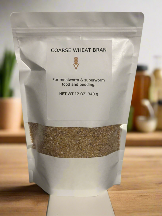 Coarse Wheat Bran- Mealworm and Superworm,  Food and Bedding