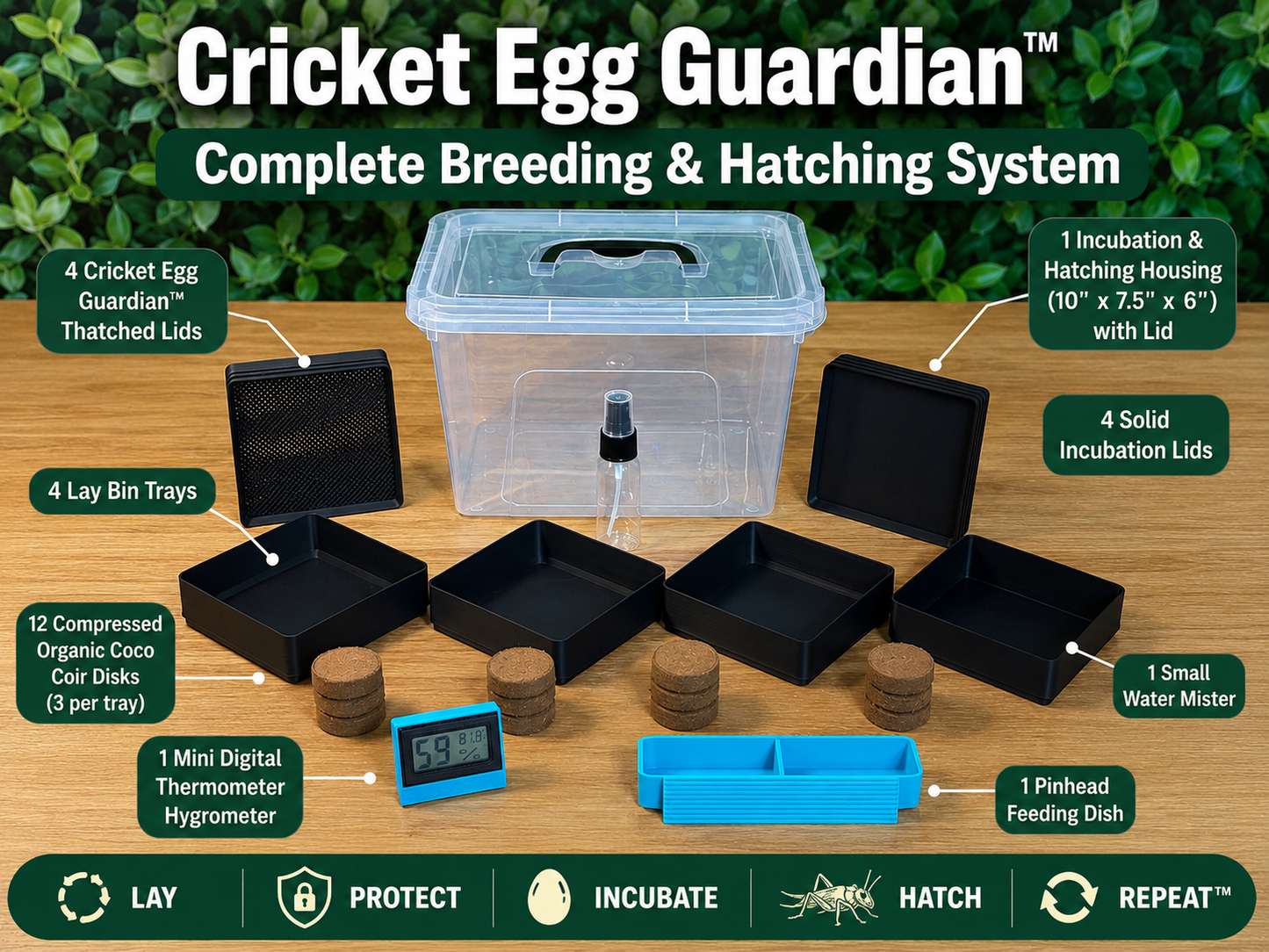 Cricket Egg Guardian™ Complete Breeding & Hatching System