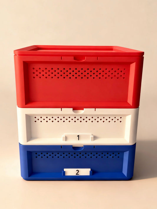 Red, White & Blue! 3-Tier Mealworm Breeding Farm System