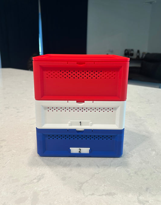 Red, White & Blue! 3-Tier Mealworm Breeding Farm System